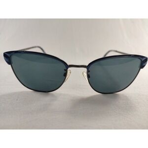 Kay Unger K257 NAV Navy Blue Metal Cat Eye Eyeglass **Frames Only** 54-18-140